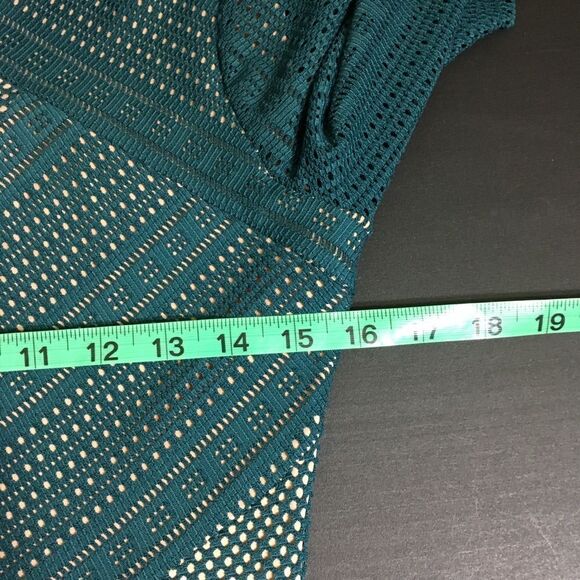 BCBGMAXAZRIA CROCHET LACE OVERLAY FIT & FLARE LONG SLEEVE MINI DAINA DRESS XS - Picture 7 of 14